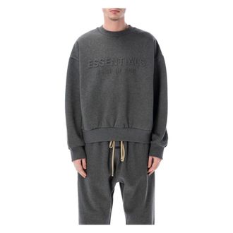 Fear of God Sweatshirts, male, Gray, Size: XL Classic Crewneck Sweatshirt