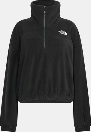 The North Face Womens Glacier Relaxed Fit Funnel Neck Long Sleeve Sweatshirt in Tnf Black - Size 16 UK