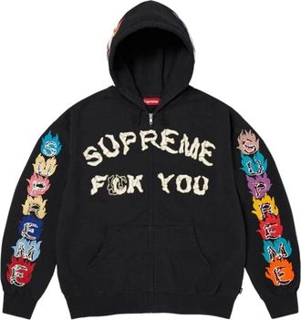 SUPREME FW26 F**k You Zip Up Hooded Sweatshirt Black FW26SW43-BLK