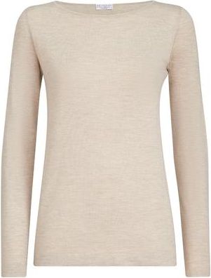 Brunello Cucinelli Cashmere and silk Sparkling sweater in Desert at Nordstrom, Size Xx-Small Eu