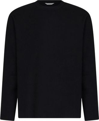 Hev&ograve; Ronde hals gebreid - Heren - Ronde hals truien - Zwart - M - Polyester - Truien & Vesten