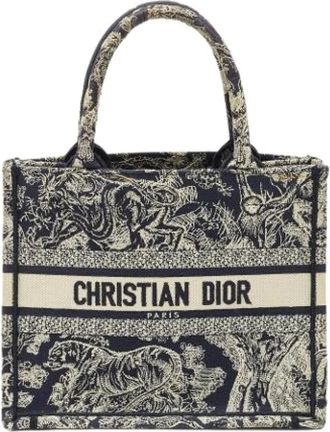 Dior Pre-owned Tote Bags, female, Multicolor, Size: ONE SIZE Pre-owned Vintage Canvas Tote Bag