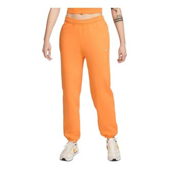 Nike (WMNS) Nike Solo Swoosh Fleece Pants Vivid Orange White CW5565-836
