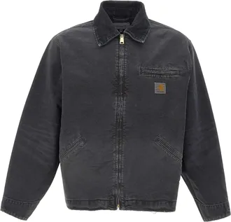 Carhartt Work in Progress Black Og Detroit Velvet Collar Jacket