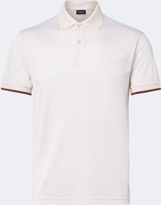 Gucci Web Stripe silk jersey polo shirt
