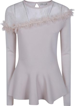 Blumarine Sweater With Lace