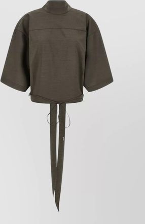 Jacquemus virgin wool high neck asymmetric blouse