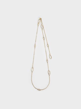 Charles & Keith Evangeline Multi-Crystal Necklace