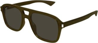 Saint Laurent Sunglasses, unisex, Brown, Size: 55 MM Aviator Sunglasses
