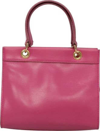 Celine Handbag Leather Pink Leather Handbag (Pre-Owned)