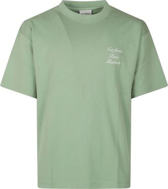 Dr&ocirc;le de Monsieur Heren, Tops, Groen, Maat: XS Katoen