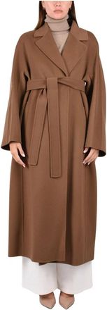 Max Mara Abrigo tipo bata Penelope - Coats - Mujer - Marr&oacute;n - XS