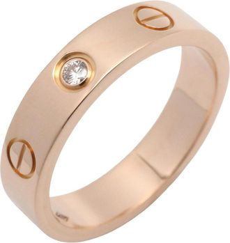 Cartier Gold Clear Pink Gold (18K) Band Ring (Pre-Owned)