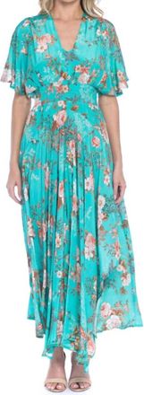 Tolani Daphne Maxi Dress In Aqua