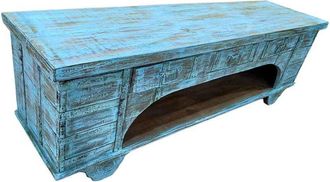 Wanderlust Deco Mueble Bajo De Madera Artesanal 165-175x45x57h Cm