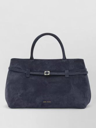 Manu Atelier le cambon 35 medium suede tote bag