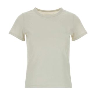 Maison Margiela T-Shirts, female, White, Size: XS Chalk Cotton T-Shirt