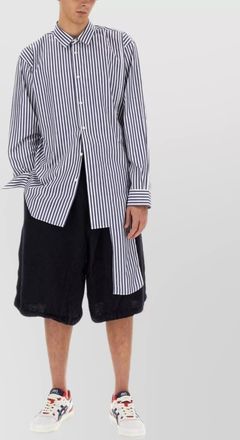 Comme Des Gar&ccedil;ons asymmetric cotton shirt