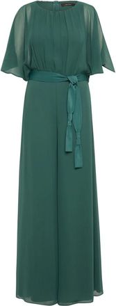 Vera Mont Elegante Chiffon Jumpsuit met Riem - Dames - Jumpsuits - Groen - L - Chiffon - Jumpsuits & Playsuits
