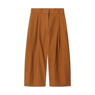 Balenciaga Lange Bermuda - Dames - Korte Broeken - Bruin - S - Katoen - Korte Broeken