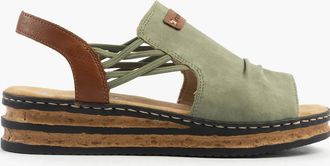 Rieker Womens Rieker 62962-52 Womens Sandals Green - Size: 6.5