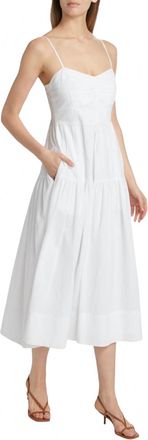 Tanya Taylor Verona Midi Dress In White