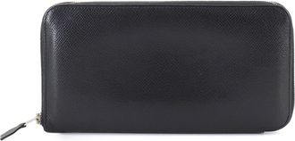 Herm&egrave;s Black Epsom Leather Long Wallet (Bi-Fold) (Pre-Owned)