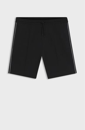 HUGO BOSS Cotton-Blend Shorts With Piped Trims, Size XX-Large