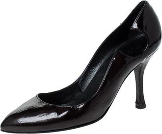 Sergio Rossi Black Patent Leather Marissa Pumps