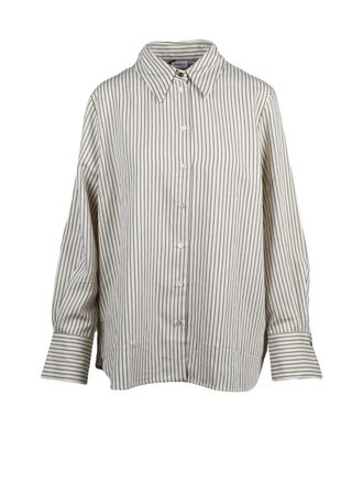 Marella Beige-Green Viscose-Blend Reperto Shirt