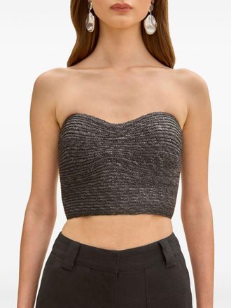 Cult Gaia Jacira bustier top - Zwart