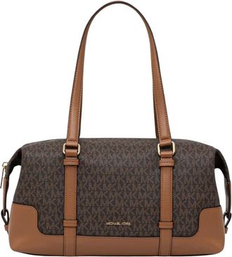 Michael Kors Bolso de hombro grande Teddi con logotipo Signature - Bags - Mujer - Marr&oacute;n - ONE SIZE