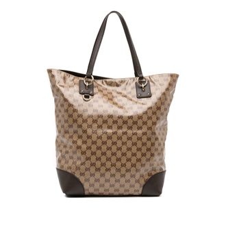 Gucci Pre-owned Womens Gg Supreme Tote Bag - Tan Textile - One Size