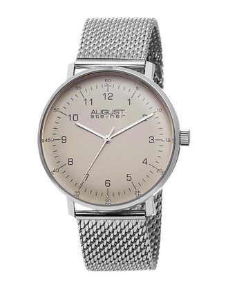 August Steiner Mens Stainless Steel Watch