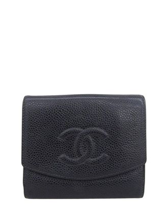 Chanel Caviar Skin Coco Mark Wallet (Authentic Pre-Loved)