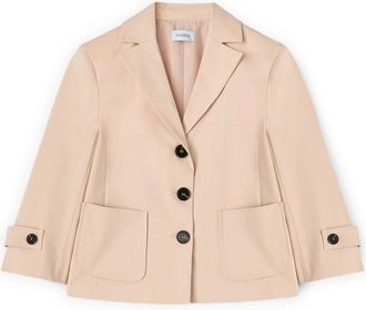Motivi Driekwartmouw Katoenmix Jasje - Dames - Blazers - Roze - 2XS - Katoen - Jassen