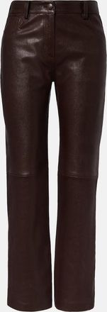 Magda Butrym Leather straight pants