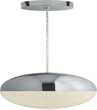 Searchlight Searchlight - Marbles - L&aacute;mpara Colgante De Globo Con 1 Luz Led Integrada Cromo