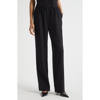 Emporio Armani Shimmer Pants in Solid Black at Nordstrom, Size 10 Us