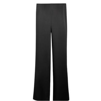 Gucci Broeken, Dames, Zwart, M, Satijn, Cr&ecirc;pe Satin Broek
