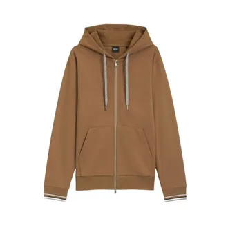 HUGO BOSS Hoodies & sweatvesten, Heren, Beige, S, Katoen, C-Spence 109 Zip Hoodie