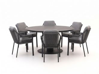 Tierra Outdoor Liv/La Fonte &oslash;150cm dining tuinset 7-delig