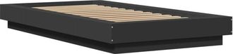 vidaXL Estructura De Cama Madera De Ingenier&iacute;a Negra 90x200 Cm Vidaxl