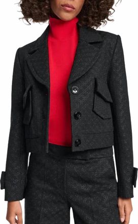 Dorothee Schumacher Sparkling Emotions Jacket In Pure Black
