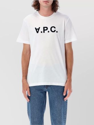 A.P.C. organic cotton logo-print short-sleeve t-shirt