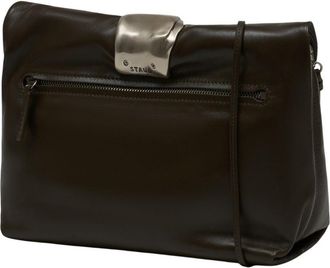 Staud Womens Clutch Brown Calfskin