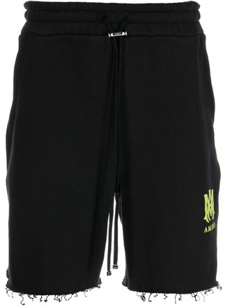 Amiri MA logo track shorts - men - Cotton - XXXL - Black