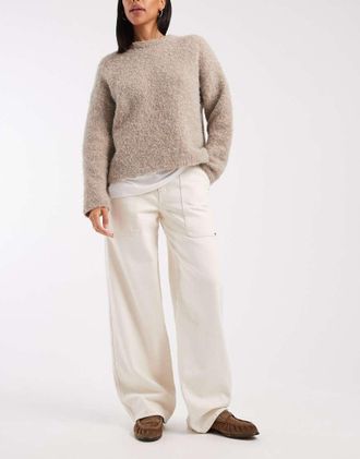 Calvin Klein Jeans Jeans cargo color écru grezzo naturale-Neutro