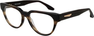 Trussardi Elegant Rectangular Glasses Frame - Dames - Brillen - Bruin - ONE Size - Accessoires