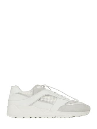Saint Laurent White Bump Lace-up Sneakers